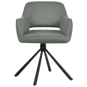 Set of 2 Chairs LOURES Dark Green