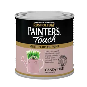 Rust-Oleum Painter's Touch Candy pink Gloss Multi-surface paint, 250ml