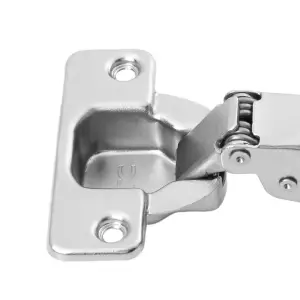 2Pcs Soft Close 110 Degree Half Overlay Cabinet Hinges for Quiet Door Operation with Accessory Kit