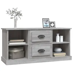 vidaXL TV Cabinet Grey Sonoma 99.5x35.5x48 cm Engineered Wood