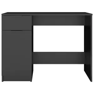 Berkfield Desk Black 100x50x75 cm Engineered Wood