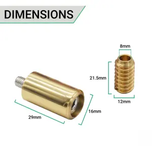 EAI Sash Window Stop Set with Ventilation Restrictor Feature With Keys - Polished Brass