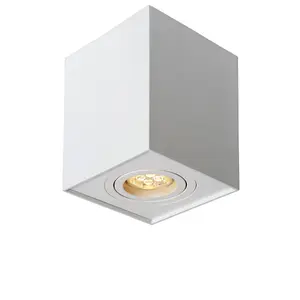 Lucide Tube Modern Surface Mounted Ceiling Spotlight - 1xGU10 - White