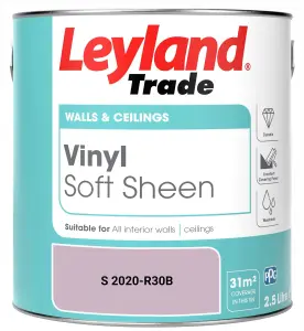 Leyland Trade Vinyl Soft Sheen Walls & Ceilings Emulsion Paint (S 2020-R30B) - 2.5L