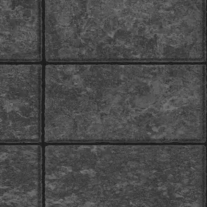 Contour New Slate Stretch Black Wallpaper