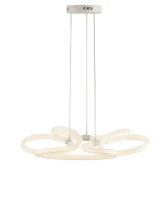 Luminosa HEAVEN LED Pendant Ceiling Light White 6920lm 4000K 75x75x9cm