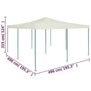 Berkfield Folding Gazebo 5x5 m Cream