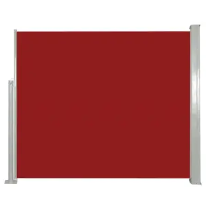 Berkfield Retractable Side Awning 120 x 300 cm Red