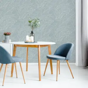 Superfresco Easy Kaya Tropical Leaf Duck Egg Wallpaper