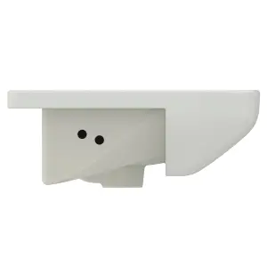 Ideal Standard i.life A Gloss White Rectangular Semi-recessed Basin (W)50cm