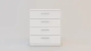 Birlea Lynx 4 Drawer Chest White & Grey