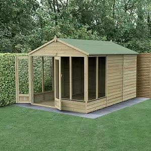 Beckwood Apex Summerhouse 8x12 - Double Door - 6 Windows