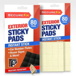 160pk Strong Double Sided Sticky Pads Heavy Duty - 2x2cm - Double Sided Adhesive Pads - Heavy Duty Double-Sided Sticky Pads