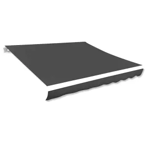 Berkfield Awning Top Sunshade Canvas Anthracite 450x300 cm