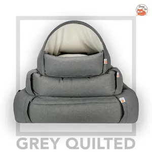 Hooded / Dome Pet Bed Grey / Small (40cm H x 65cm W x 55cm D)