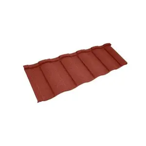 PACK OF 20 (Total 20 Units) - Classic Roman Contour Profile Metal Roof Tile - 1280mm (W) x 370mm (L) - Red