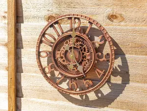 Outdoor Garden Bronze Effect Mechanical Clock