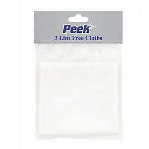 Peek Polish Lint Free Cloths x 3