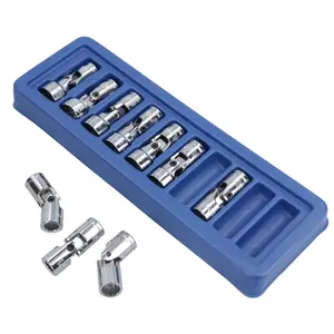 Universal Wobble Metric Sockets U J's 10 - 19mm 10pc Set 3/8" Drive AT839