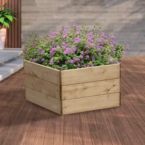 Greena Pentagonal Raised Bed 45 cm High, 60cm each side