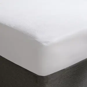 Waterproof Mattress Protector Terry Fleece Topper Soft Fitted Sheet, King