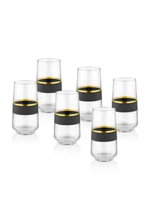 Rozi Glow Collection Highball Glasses, Set of 6