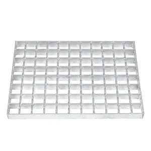 Heavy Duty Outdoor Drain Cover Grate Galvanized Steel 100cm W x 80cm D