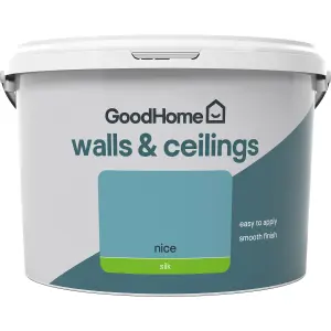 GoodHome Walls & ceilings Nice Silk Emulsion paint, 2.5L