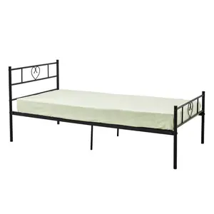 Aaru Bed Frame Black / European Single (90 x 200cm)