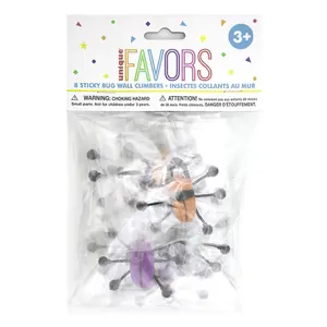 Unique Party Bug Party Favours (Pack of 8) Multicoloured (One Size)