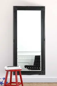 MirrorOutlet Buxton Black Full Length Mirror 170 x 79cm