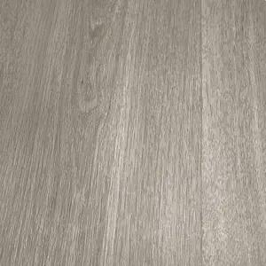 Grey Modern Wood Effect Anti-Slip Vinyl Flooring For Kitchen, Bathroom, 2.5mm Thick Vinyl Sheet-2m(6'6") X 3m(9'9")-6m²