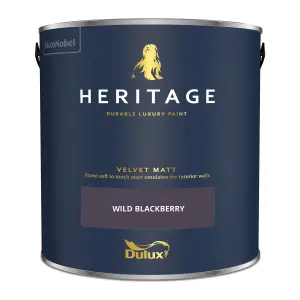 Dulux Trade Heritage Wild Blackberry Velvet matt Wall paint, 2.5L