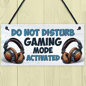 Red Ocean Gaming Sign For Boys Bedroom Do Not Disturb Gaming Bedroom Accessories Gift For Boys Gamer Gift Gaming Signs