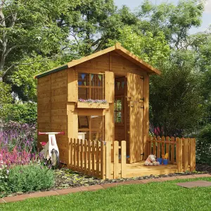 BillyOh Peardrop Junior Playhouse with Platform & Bunk - 6 x 5