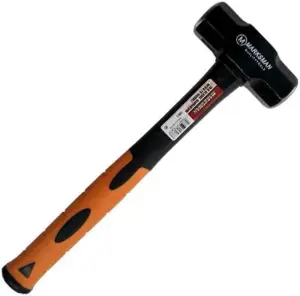 Sledge Hammer Short Handle Comfort Grip Fibreglass Rubber Shaft Diy 3Lb