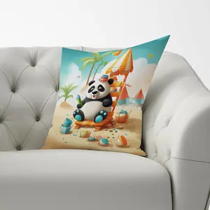 Fish On A Beach Holiday Cushions 60cm x 60cm