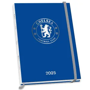 Chelsea FC 2025 Crest A5 Diary Blue/Silver (One Size)