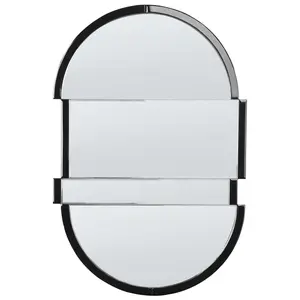 Beliani Modern Wall Mirror MICHERY Black