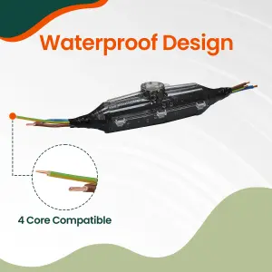 Armoured Cable SWA Resin Jointing Kit Underground 4 Core 6-28mm Cable Size Secure Cable Joining