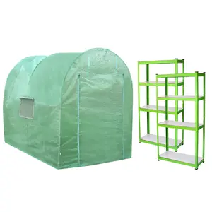 Polytunnel Greenhouse -  4m x 2m with Racking