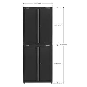 Sealey Rapid-Fit Dual Stacking Cabinets APMS2HFPS