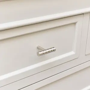 Melody Maison Silver Metal Hammered Drawer Bar Pull Handle