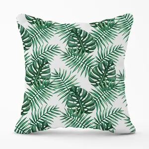 Watercolour Tropical Leaves Cushions 45cm x 45cm