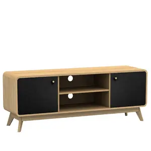 Justine TV Stand for TVs up to 60" Oak/Black