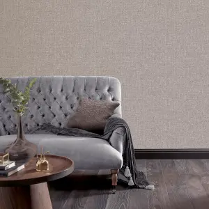 Arthouse Luxe Hessian Mink Wallpaper