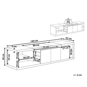 Beliani Modern TV Stand White FULERTON