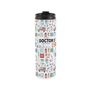 Doctor Travel Mug - Novelty Trades Gift Stainless Steel Vacuum-Sealed Double-Walled Hot/Cold Drinks Travel Flask