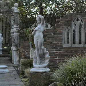 Large Lady Statue standing in Shell Conservatory Statue