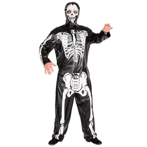 Men's Skeleton Costume - black L